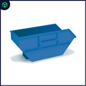 Afvalcontainer 7m3, blauw (2 st.)