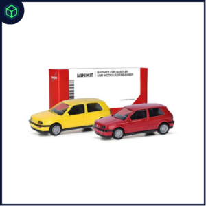 VW Golf III VR6, rood / geel (Minikit 2 st.)
