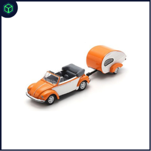 VW Kever cabrio + caravan