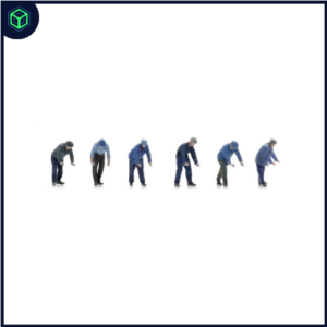 Spoorwegwerkers (6x)