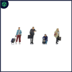 Reizigers perron (4x)